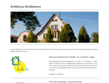 Tablet Screenshot of aerztehaus-grossbeeren.de